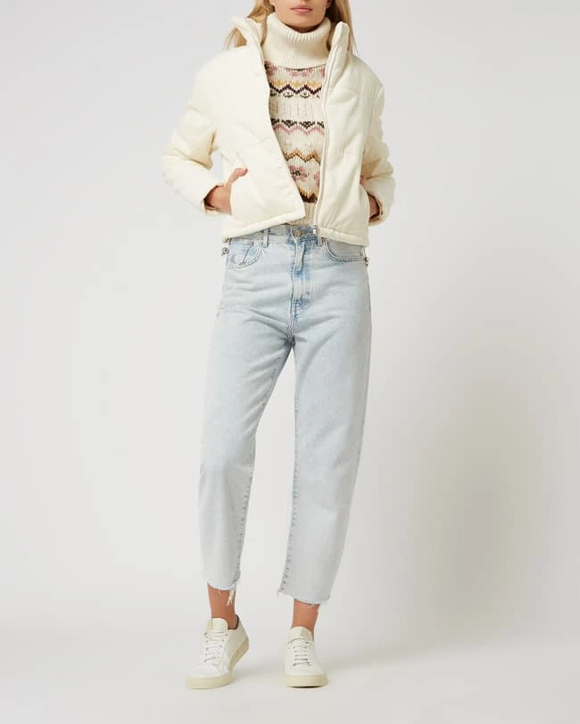 URBAN CLASSICS Steppjacke Aus Cord - Ecru 1 URBAN CLASSICS Steppjacke Aus Cord - Ecru