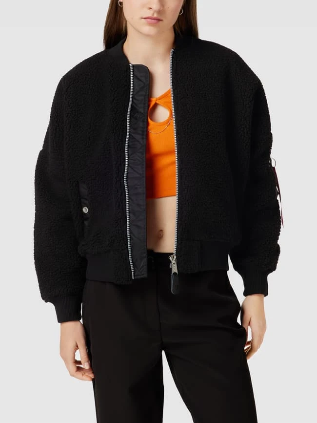 Alpha Industries Jacke Mit Teddyfell - Schwarz 4 Alpha Industries Jacke Mit Teddyfell - Schwarz – Bild 4