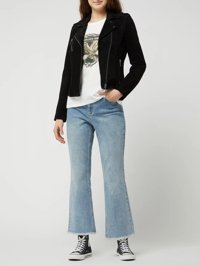 REVIEW Lederjacke Aus Veloursleder - Schwarz 1 REVIEW Lederjacke Aus Veloursleder - Schwarz