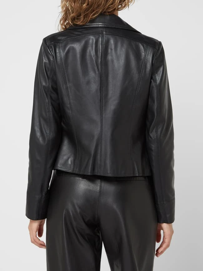 Studio AR Lederjacke Im Biker-Look Modell 'Lovato' - Schwarz 5 Studio AR Lederjacke Im Biker-Look Modell 'Lovato' - Schwarz – Bild 5