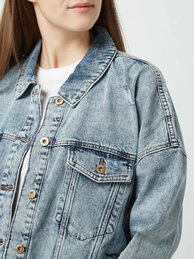 Only Jeansjacke Mit Used-Effekte - Jeans 3 Only Jeansjacke Mit Used-Effekte - Jeans – Bild 3