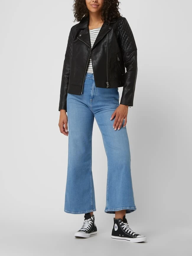 Pepe Jeans Jacke In Leder-Optik Modell 'Astrid' - Schwarz 1 Pepe Jeans Jacke In Leder-Optik Modell 'Astrid' - Schwarz