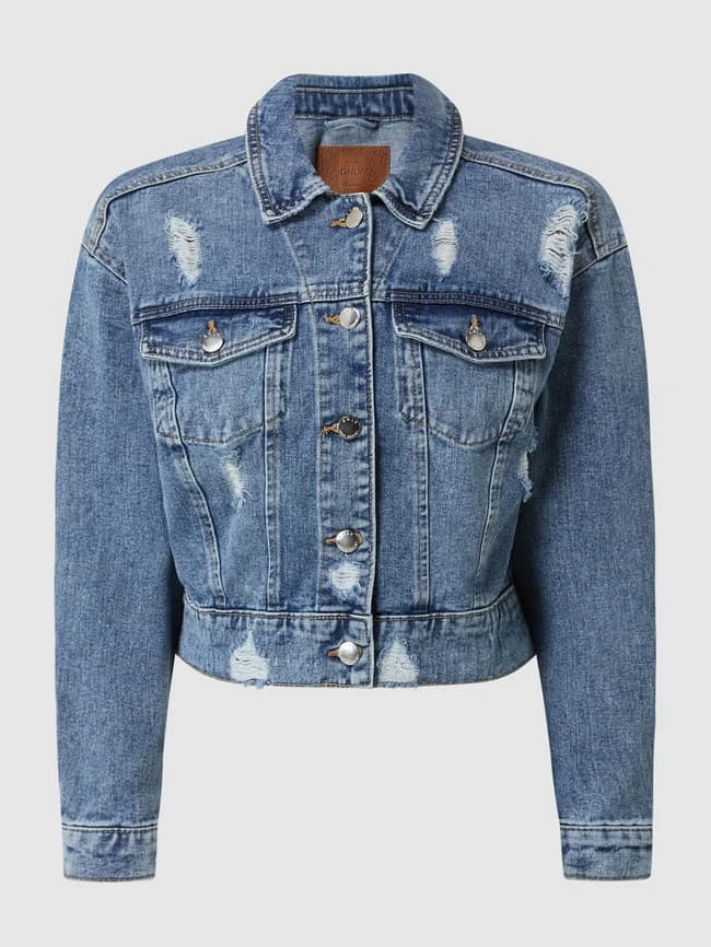 Only Cropped Jeansjacke Mit Destroyed-Effekten Modell 'Malibu' - Jeans 2 Only Cropped Jeansjacke Mit Destroyed-Effekten Modell 'Malibu' - Jeans – Bild 2