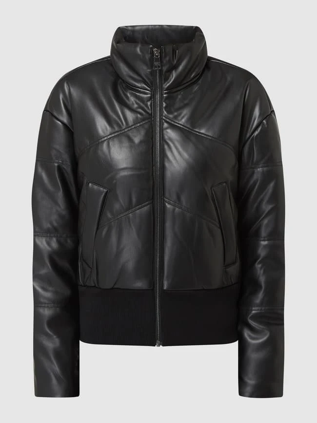 DKNY Jeans Blouson In Leder-Optik - Schwarz 2 DKNY Jeans Blouson In Leder-Optik - Schwarz – Bild 2