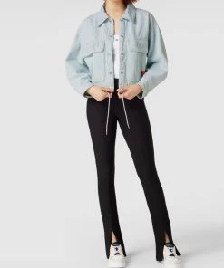 Tommy Jeans Cropped Jeansjacke Mit Label-Patch - Jeans