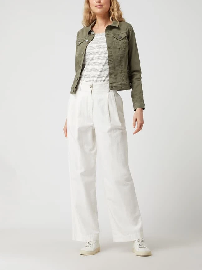 Soyaconcept Jeansjacke Mit Stretch-Anteil - Khaki 1 Soyaconcept Jeansjacke Mit Stretch-Anteil - Khaki