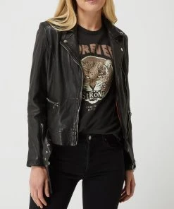 Gipsy Slim Fit Lederjacke Im Biker-Look Modell 'Arisha' - Schwarz -Gipsy Shop 85ajikq589442gpo70p48jai8l852gpl9515ccaf9d636gal71146lie6h6k6jqfa0pkggi18554odal8p3m2dpn6dij8d1mccrm4e1k64rj8ohl6gs66ohgcks30db164o36co