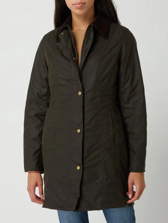 Barbour Jacke Aus Gewachster Baumwolle Modell 'Belsay' - Olivgrün 4 Barbour Jacke Aus Gewachster Baumwolle Modell 'Belsay' - Olivgrün – Bild 4