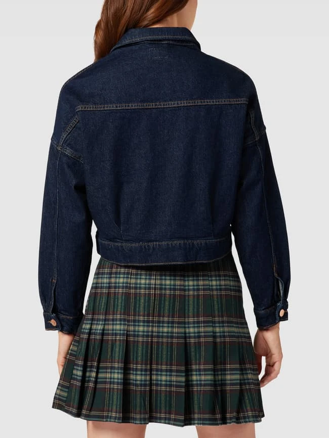 Q/S Designed By Cropped Jeansjacke Mit Brusttaschen Modell 'Raw' - Dunkelblau 5 Q/S Designed By Cropped Jeansjacke Mit Brusttaschen Modell 'Raw' - Dunkelblau – Bild 5