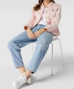 Buena Vista Jeansjacke Mit Label-Details - Apricot