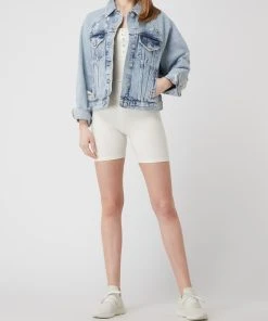 REVIEW Jeansjacke Im Used-Look - Rauchblau