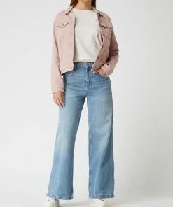 Christian Berg Woman Jeansjacke Mit Pattentaschen - Altrosa