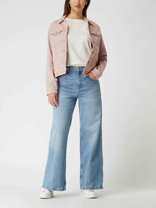 Christian Berg Woman Jeansjacke Mit Pattentaschen - Altrosa 1 Christian Berg Woman Jeansjacke Mit Pattentaschen - Altrosa