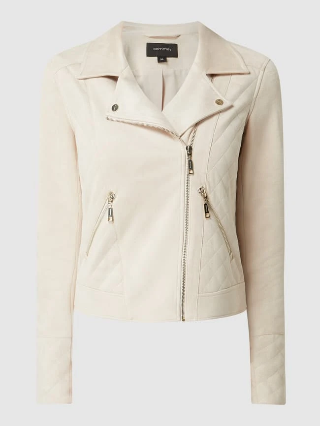 Comma Jacke Im Biker-Look - Sand 2 Comma Jacke Im Biker-Look - Sand – Bild 2