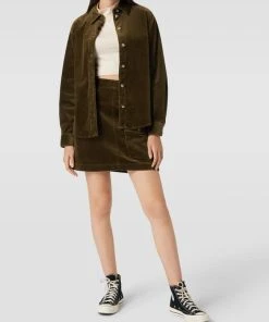 Marc O'Polo Denim Hemdjacke In Cord-Optik - Khaki