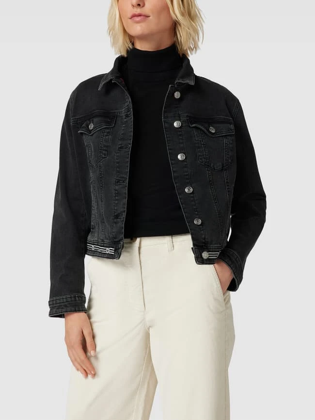 HUGO Jeansjacke Mit Brusttaschen Modell 'The Original' - Anthrazit 4 HUGO Jeansjacke Mit Brusttaschen Modell 'The Original' - Anthrazit – Bild 4