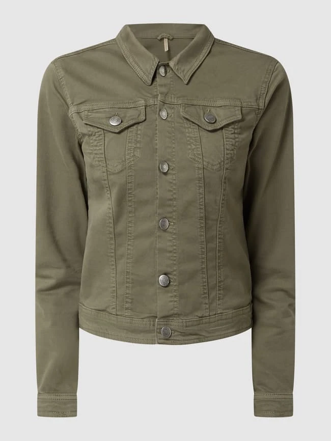 Soyaconcept Jeansjacke Mit Stretch-Anteil - Khaki 2 Soyaconcept Jeansjacke Mit Stretch-Anteil - Khaki – Bild 2
