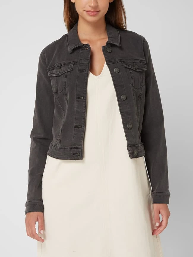 Noisy May Jeansjacke Mit Viskose-Anteil Modell 'Debra' - Anthrazit 4 Noisy May Jeansjacke Mit Viskose-Anteil Modell 'Debra' - Anthrazit – Bild 4