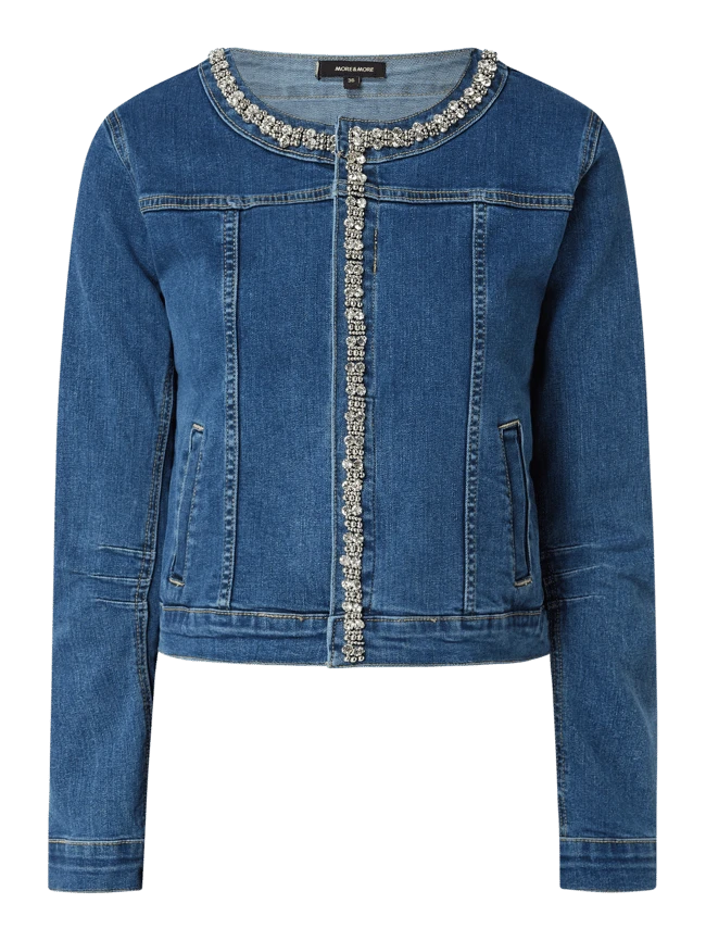 More & More Jeansjacke Mit Strasssteinen - Jeans 2 More & More Jeansjacke Mit Strasssteinen - Jeans – Bild 2