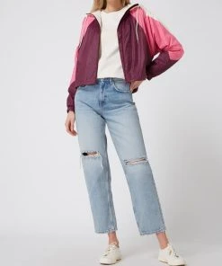 Edc By Esprit Blouson Mit Kapuze - Bordeaux Rot