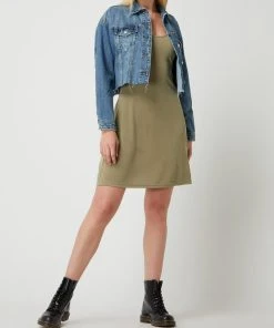 REVIEW Cropped Jeansjacke Aus Baumwolle - Blau