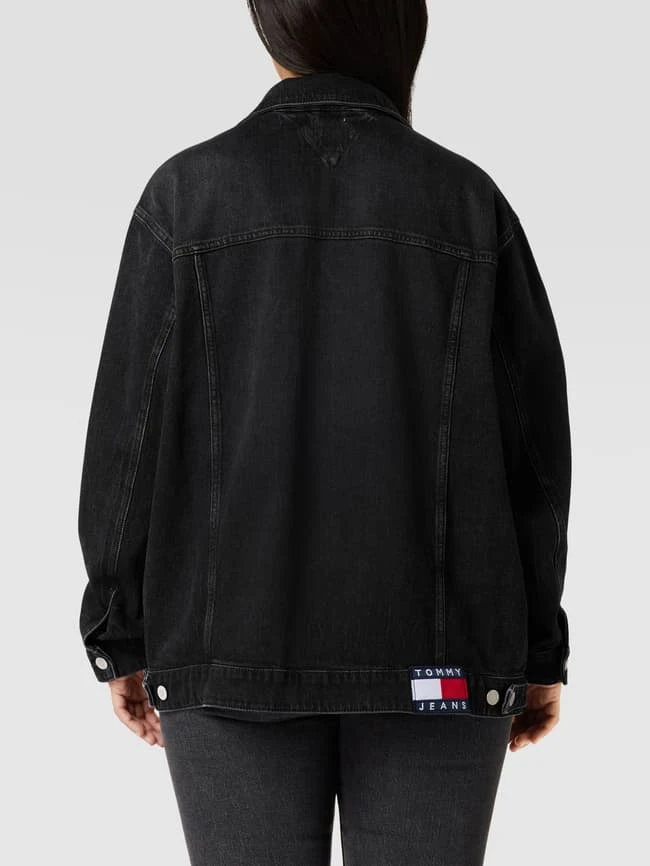 Tommy Jeans Curve PLUS SIZE Jeansjacke Mit Label-Patch Modell 'Trucker' - Schwarz 5 Tommy Jeans Curve PLUS SIZE Jeansjacke Mit Label-Patch Modell 'Trucker' - Schwarz – Bild 5