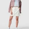 Tommy Jeans Cropped Jeansjacke Mit Knopfleiste - Pink