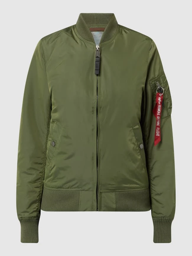 Alpha Industries Bomber Mit Logos - Olivgrün 2 Alpha Industries Bomber Mit Logos - Olivgrün – Bild 2