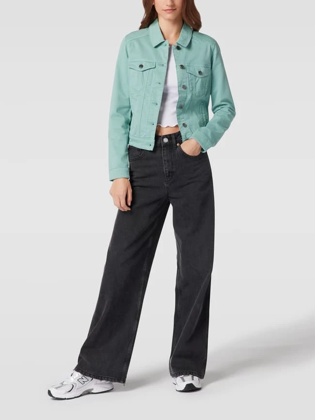 Q/S Designed By Jeansjacke Mit Stretch-Anteil - Petrol 1 Q/S Designed By Jeansjacke Mit Stretch-Anteil - Petrol