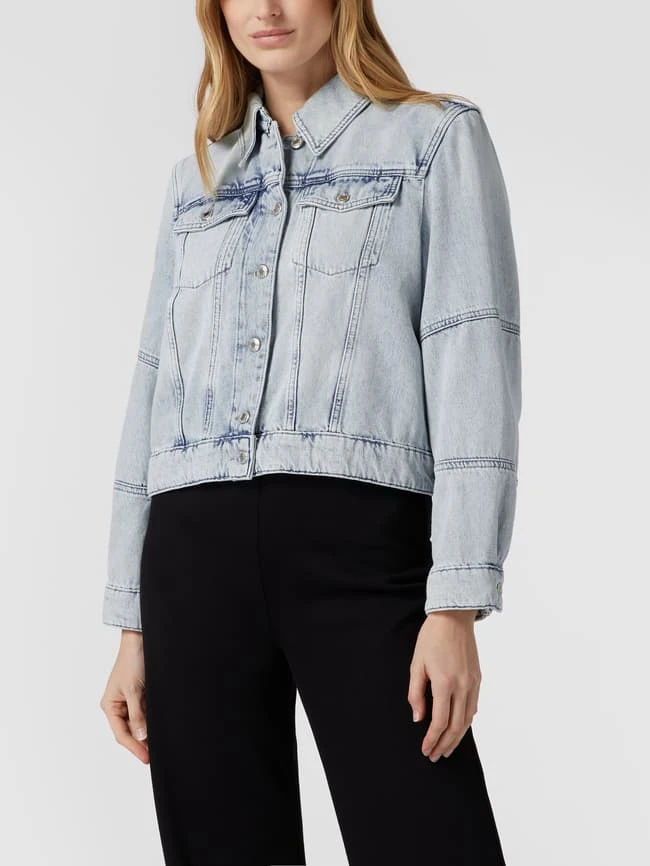 Drykorn Jeansjacke Mit Pattentaschen - Bleu 4 Drykorn Jeansjacke Mit Pattentaschen - Bleu – Bild 4