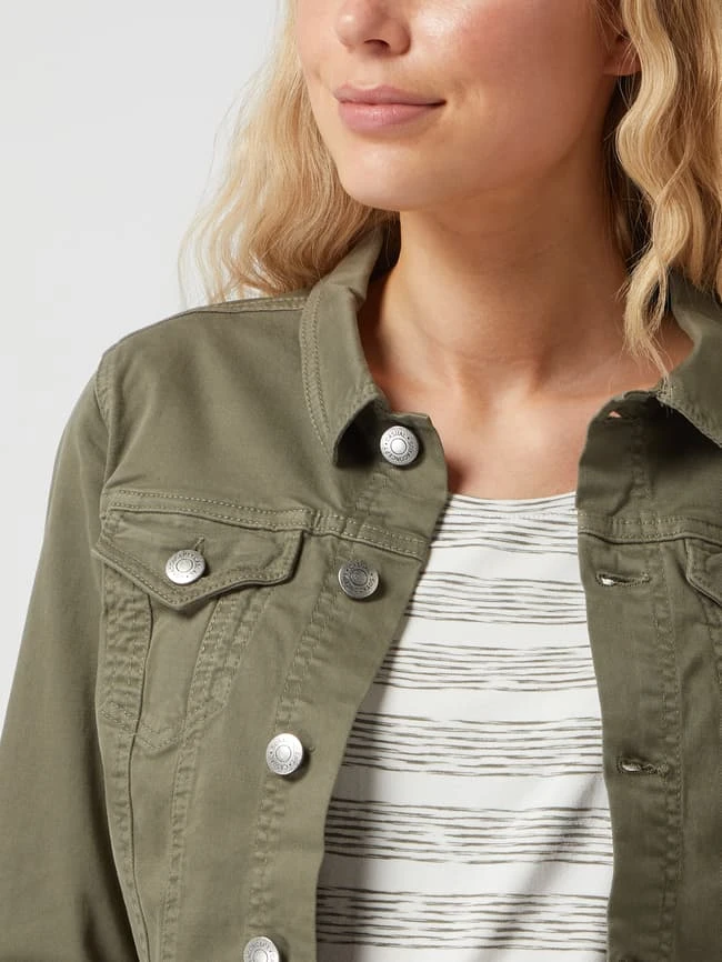 Soyaconcept Jeansjacke Mit Stretch-Anteil - Khaki 3 Soyaconcept Jeansjacke Mit Stretch-Anteil - Khaki – Bild 3
