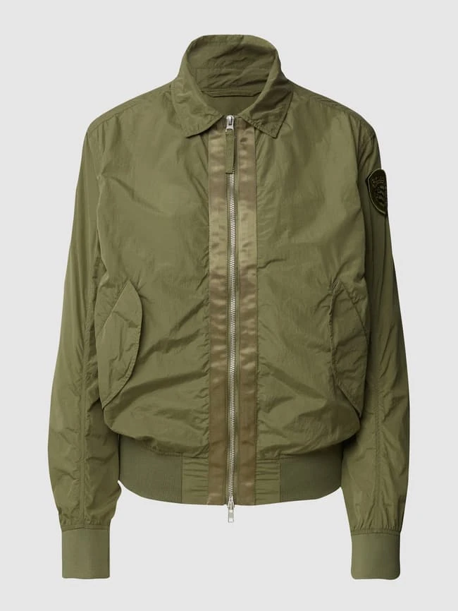 Blauer Usa Blouson Mit Label-Patch - Dunkelgrün 2 Blauer Usa Blouson Mit Label-Patch - Dunkelgrün – Bild 2