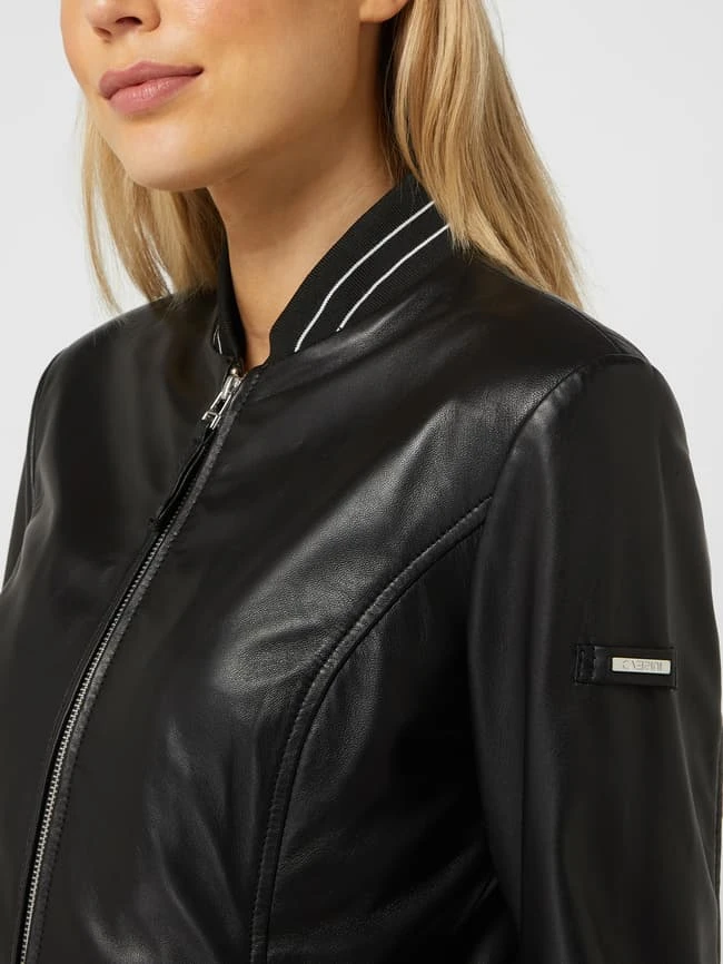 Cabrini Blouson Aus Leder - Schwarz 3 Cabrini Blouson Aus Leder - Schwarz – Bild 3