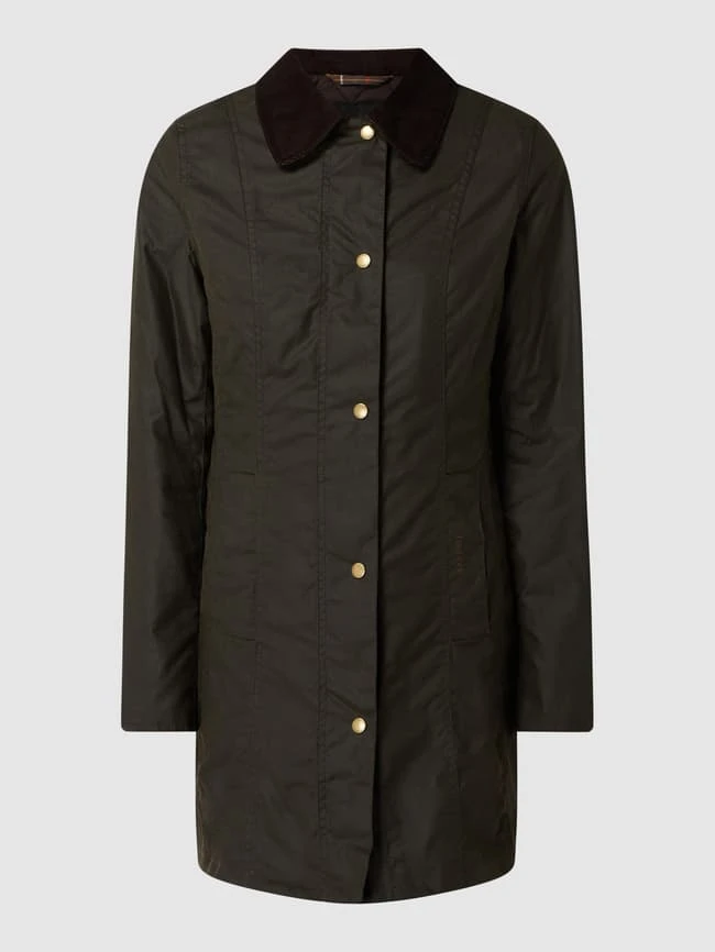 Barbour Jacke Aus Gewachster Baumwolle Modell 'Belsay' - Olivgrün 2 Barbour Jacke Aus Gewachster Baumwolle Modell 'Belsay' - Olivgrün – Bild 2