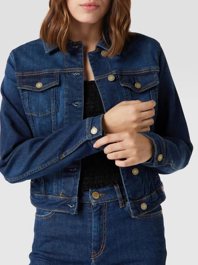 Guess Jeansjacke Mit Stretch-Anteil - Dunkelblau 3 Guess Jeansjacke Mit Stretch-Anteil - Dunkelblau – Bild 3