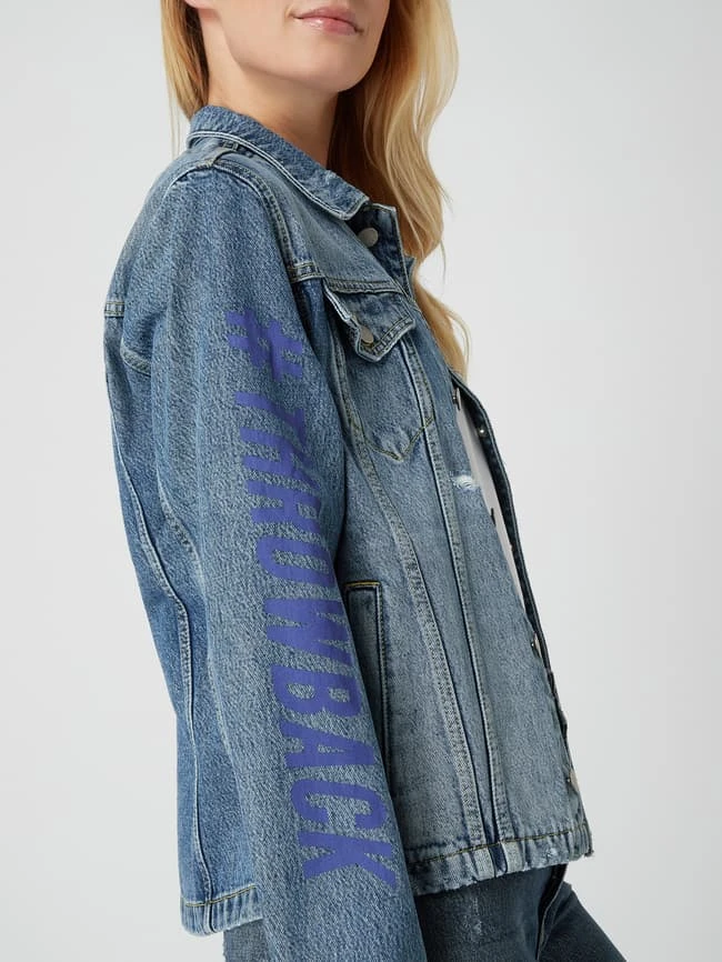 Esprit THROWBACK - Unisex Jeansjacke Im Used Look - Jeans 3 Esprit THROWBACK - Unisex Jeansjacke Im Used Look - Jeans – Bild 3