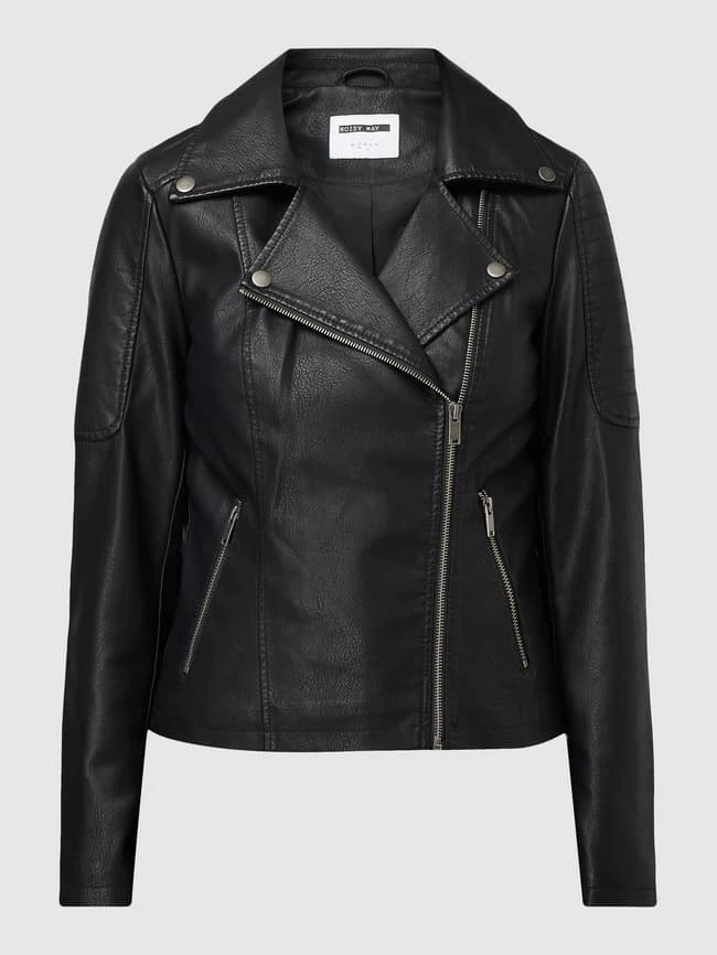 Noisy May Jacke Im Biker-Look - Schwarz 2 Noisy May Jacke Im Biker-Look - Schwarz – Bild 2