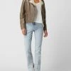Freaky Nation Lederjacke Im Biker-Look Modell 'Winter Biker Princess' - Taupe