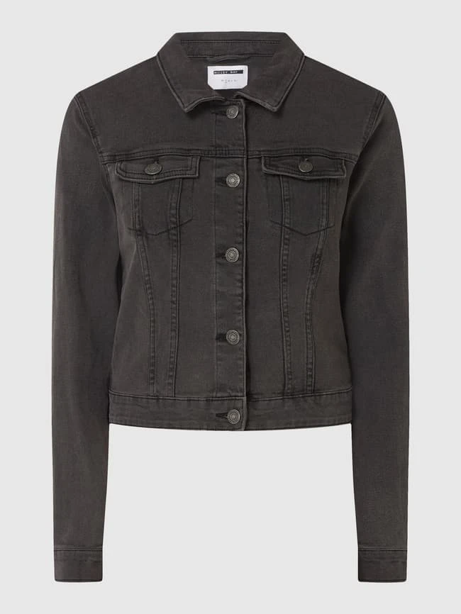 Noisy May Jeansjacke Mit Viskose-Anteil Modell 'Debra' - Anthrazit 2 Noisy May Jeansjacke Mit Viskose-Anteil Modell 'Debra' - Anthrazit – Bild 2