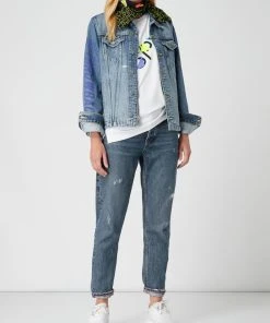 Esprit THROWBACK - Unisex Jeansjacke Im Used Look - Jeans