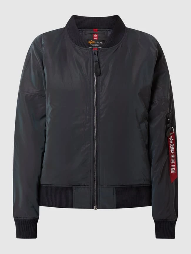 Alpha Industries Oversized Fit Bomber Mit Wattierung - Silber 2 Alpha Industries Oversized Fit Bomber Mit Wattierung - Silber – Bild 2