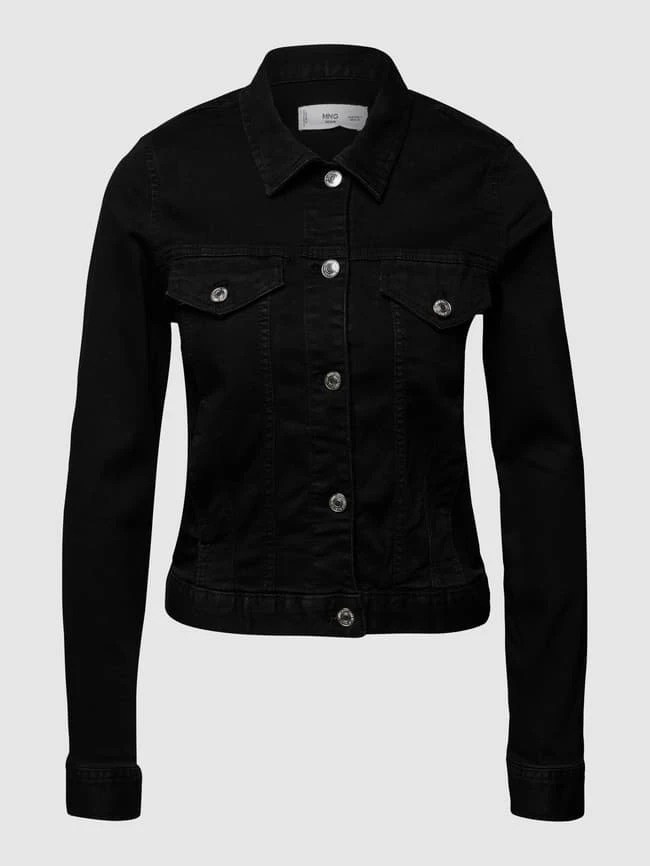 Mango Jeansjacke Mit Umlegekragen - Schwarz 2 Mango Jeansjacke Mit Umlegekragen - Schwarz – Bild 2