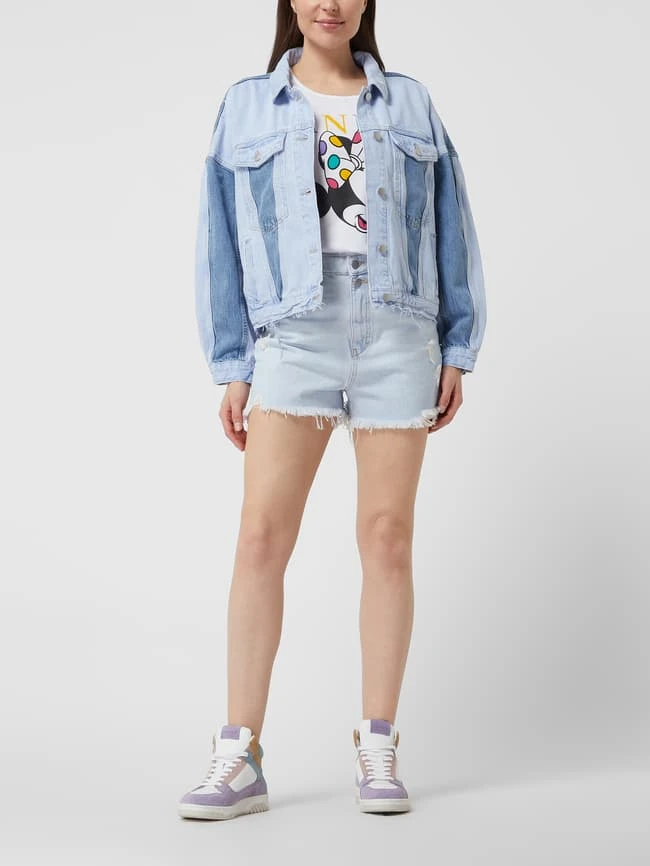 Edc By Esprit Jeansjacke Im Patchwork-Look - Hellblau 1 Edc By Esprit Jeansjacke Im Patchwork-Look - Hellblau