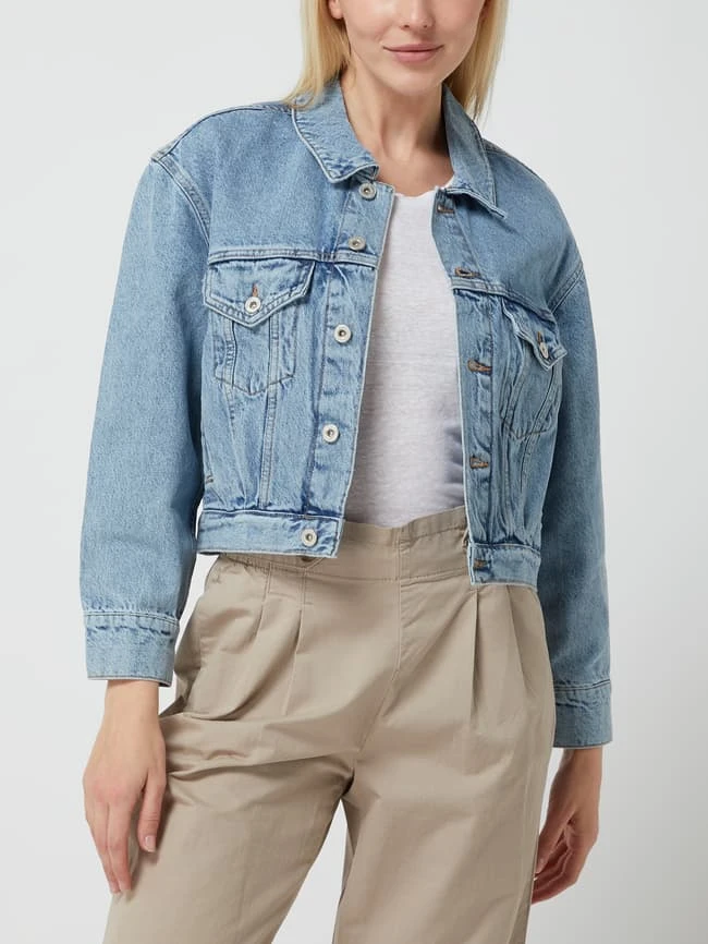 Only Cropped Jeansjacke Aus Baumwolle Modell 'Jagger' - Hellblau 4 Only Cropped Jeansjacke Aus Baumwolle Modell 'Jagger' - Hellblau – Bild 4