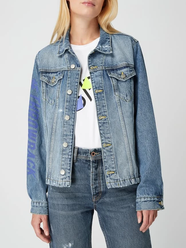 Esprit THROWBACK - Unisex Jeansjacke Im Used Look - Jeans 4 Esprit THROWBACK - Unisex Jeansjacke Im Used Look - Jeans – Bild 4