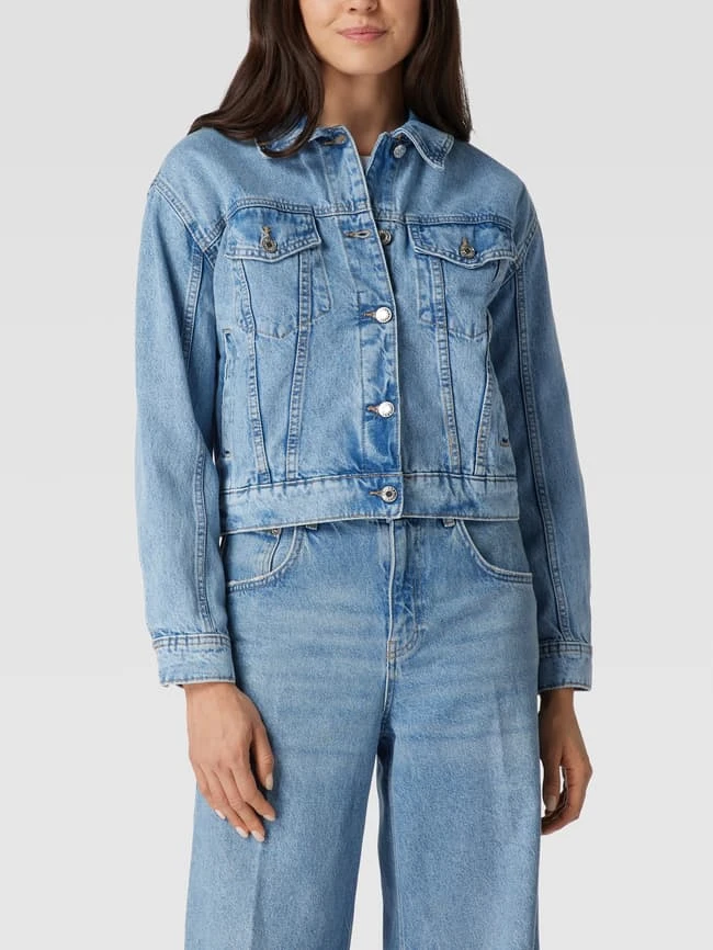 Mango Jeansjacke Mit Umlegekragen - Hellblau 4 Mango Jeansjacke Mit Umlegekragen - Hellblau – Bild 4