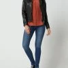 Gipsy Lederjacke Im Biker-Look Modell 'Famos' - Schwarz