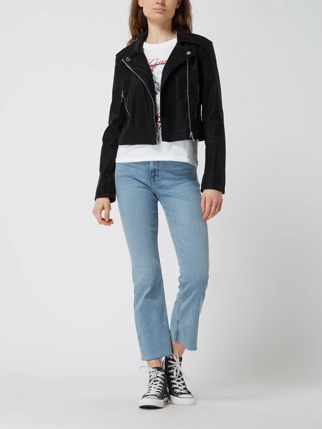 Guess Jacke In Leder-Optik Modell 'Khloe' - Schwarz 1 Guess Jacke In Leder-Optik Modell 'Khloe' - Schwarz