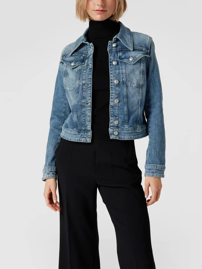 Drykorn Jeansjacke Mit Pattentaschen Modell 'Somerton' - Hellblau 4 Drykorn Jeansjacke Mit Pattentaschen Modell 'Somerton' - Hellblau – Bild 4