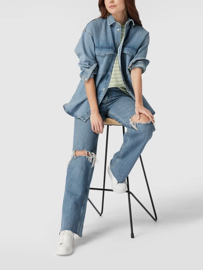 REVIEW Jeansjacke Mit Pattentaschen - Blau 1 REVIEW Jeansjacke Mit Pattentaschen - Blau